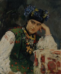 Porträt von Sofia Dragomirov, 1889 von Valentin Aleksandrovich Serov