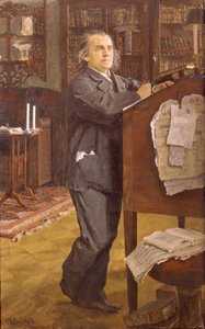 Porträt des Komponisten Alexander Serov, 1889