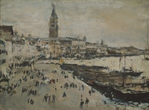 Die Schiavoni-Kai in Venedig von Valentin Aleksandrovich Serov