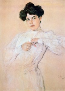 Porträt von Maria Botkina, 1905 von Valentin Serov