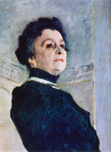 Porträt von Maria Nikolajewna Jermolowa (Detail), 1905 von Valentin Serov