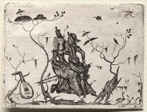 Liebespaar, 1626 von Valentin Sezenius