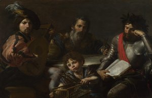 Die vier Lebensalter, ca. 1629 von Valentin de Boullogne