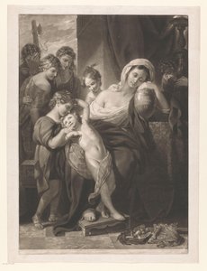 Agrippina die Ältere trauert mit der Asche von Germanicus, umgeben von ihren Kindern von Valentine Green