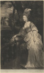Georgiana (Spencer), Herzogin von Devonshire von Valentine Green after Sir Joshua Reynolds