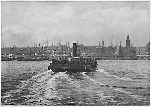 Liverpool vom Mersey aus