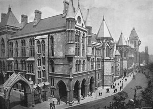 Die neuen Gerichte, London, ca. 1896 von Valentine and Sons Ltd