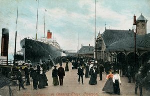 Dampfschiff SS Celtic am Kai, Liverpool, Lancashire, ca. 1904