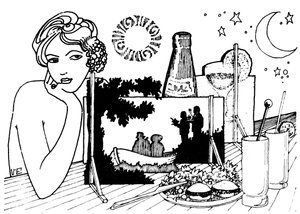 Die Freuden von Sommeressen und -trinken. Hinter den Kulissen