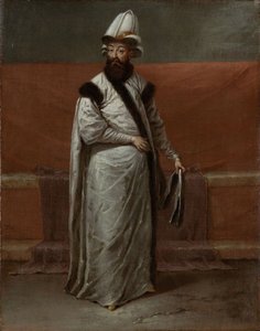 Nevsehirli Damat Ibrahim Pasha, Großwesir des Osmanischen Reiches, ca. 1728 von Vanmour