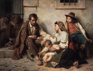 Familie besucht einen Gefangenen, 1868