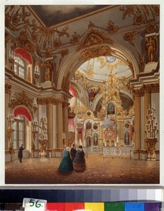 Die große Kapelle des Winterpalastes in Sankt Petersburg von Vasili Semenovich Sadovnikov