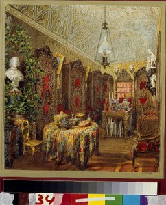 Das Arbeitszimmer im Jussupow-Palast in Sankt Petersburg von Vasili Semenovich Sadovnikov