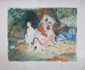 Porträt von Graf Peter Dominikus Ludwig und Gräfin Maria zu Sayn-Wittgenstein von Vasili Semenovich Sadovnikov