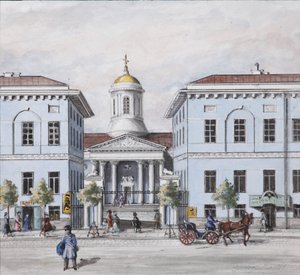 Der Newski-Prospekt in Sankt Petersburg, 1830-1840er Jahre von Vasili Semenovich Sadovnikov