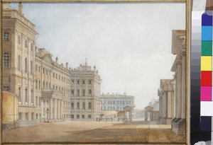 Ansicht des Anichkov-Palastes in St. Petersburg von Vasili Semenovich Sadovnikov