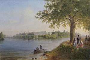 Ansicht des Kamennoostrovsky-Palastes in St. Petersburg, 1847