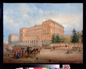 Ansicht des Nikolauspalastes in Sankt Petersburg