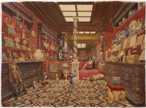 Ein Zimmer in der Residenz von Alexander Basilewsky in Paris, 1870