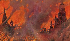 Feuer in Zamoskvorechye