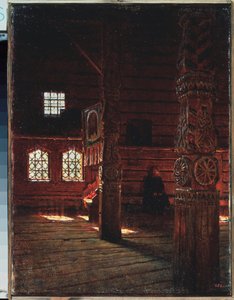 Innenraum der Peter-und-Paul-Kirche in Puchug von Vasili Vasilievich Vereshchagin