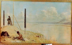 Die Wache am Donauufer, Ukraine von Vasili Vasilievich Vereshchagin