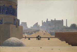Hauptstraße in Samarkand am frühen Morgen, 1869-1870 von Vasili Vasilievich Vereshchagin