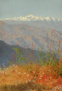 Sonnenuntergang im Himalaya