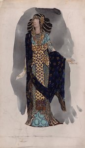 Kostümentwurf aus der Serie Orientalische Tänzer, 1900er Jahre