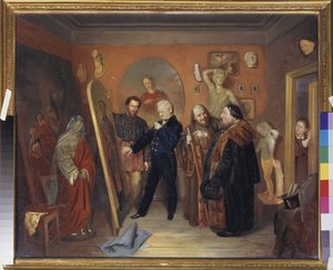Das Atelier des Malers von Vasili Vladimirovits Pukirev