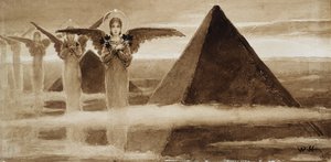 Die Engel der Pyramiden von Vasilii Kotarbinsky