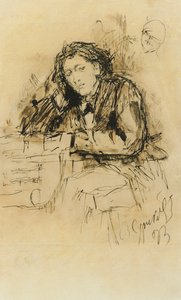 Porträt des Komponisten Anton Rubinstein 1829-1894, 1893 von Vasilij Ivanovic Surikov