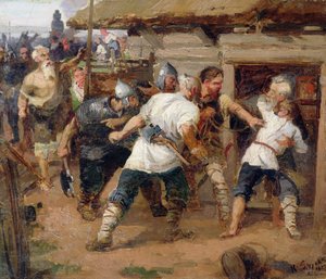 Die Heiden töteten die ersten Christen der Kiewer Rus von Vasilij Ivanovic Surikov
