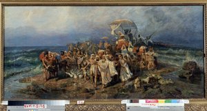 Die Israeliten überqueren das Rote Meer von Vasily Alexandrovich Kotarbinsky