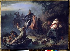 Ein Gefecht mit Schmugglern aus Finnland, 1853