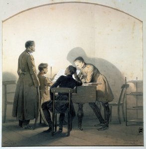 Am Klavier, 1855 von Georg Wilhelm Timm