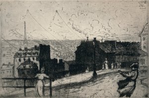Drachenflieger, Montmartre, 1915 von Vaughan Trowbridge