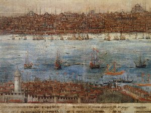 Konstantinopel, Gemälde eines unbekannten venezianischen Künstlers, Türkei