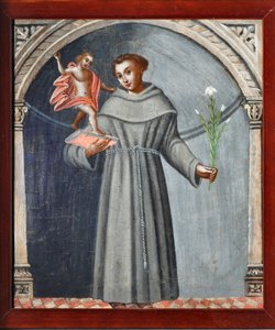 St. Antonius von Padua und Jesus von Venetian School