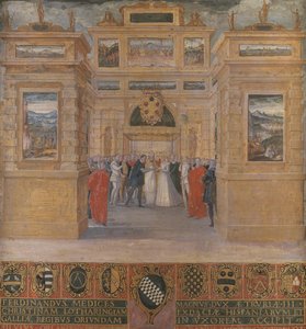 Hochzeit von Großherzog Ferdinand I. de Medici mit Christine von Lothringen von Ventura di Arcangelo Salimbeni