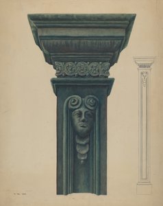 Gusseiserne Säule von Vera Van Voris