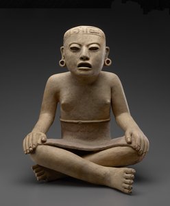 Sitzende Frau, 600-900 n. Chr.