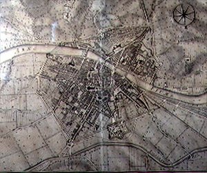 Karte von Florenz von Vercellini Terreni