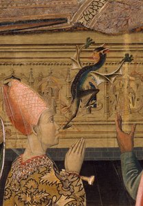 Prinzessin Eudoxia vor dem Grab von Sankt Stephan (Detail) von Vergós Family