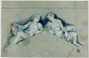 Über der Tür mit allegorischer männlicher Figur