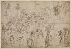 Studien für Christus, der das Kreuz trägt von Veronese