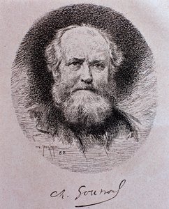 Porträt von Charles Gounod (Zeichnung) von Vespasiano Bignami