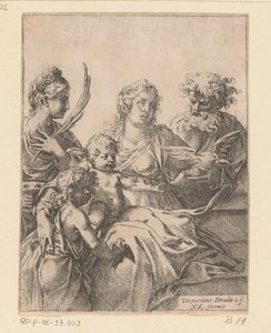 Heilige Familie mit Johannes dem Täufer und Elisabeth