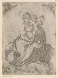Maria mit Kind und Rose