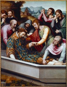 Das Grab des Heiligen Stephanus, christlicher Märtyrer von Vicente Juan (c.1510 79) Macip